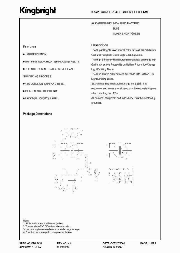 AAA3528EMBSGC_8328607.PDF Datasheet
