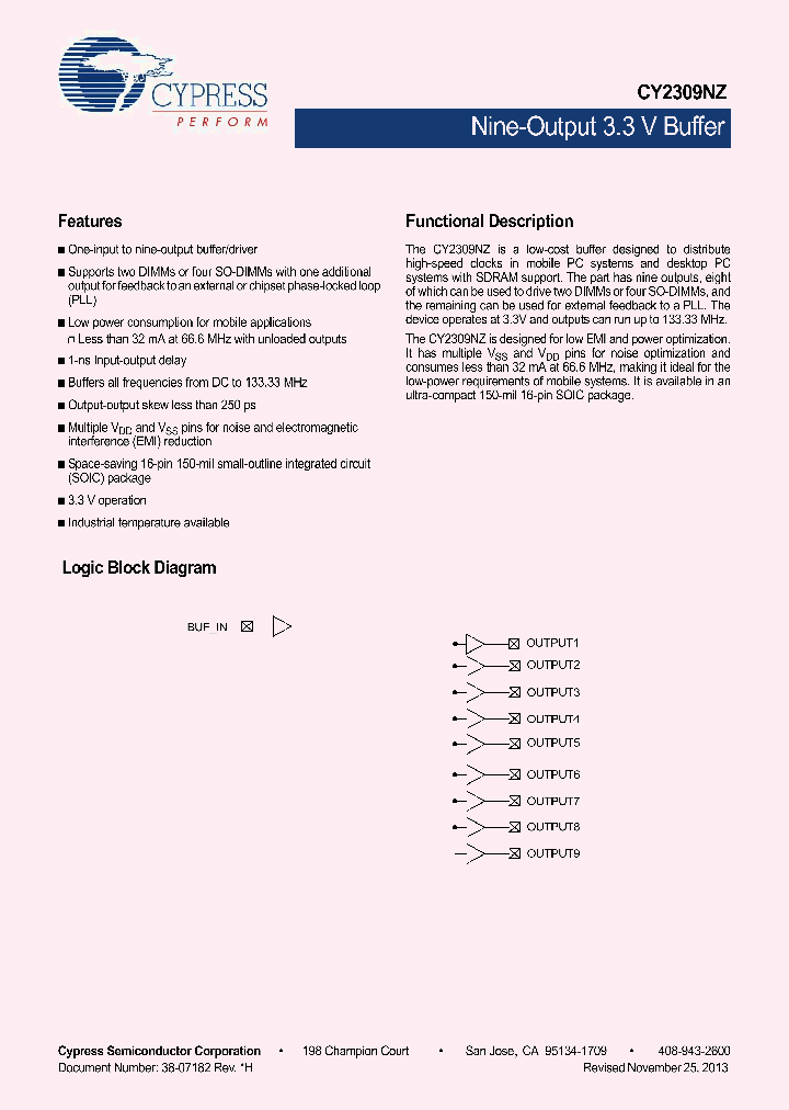 CY2309NZSXC-1HT_8328774.PDF Datasheet