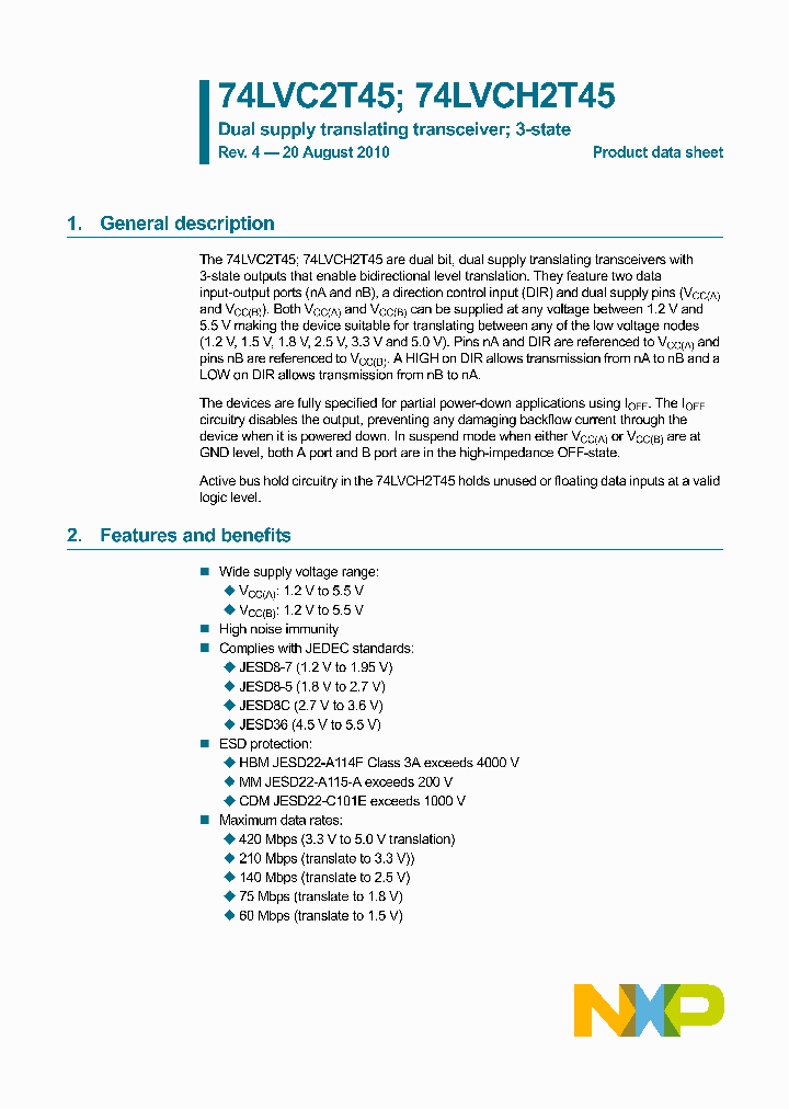 74LVC2T45GF_8328942.PDF Datasheet