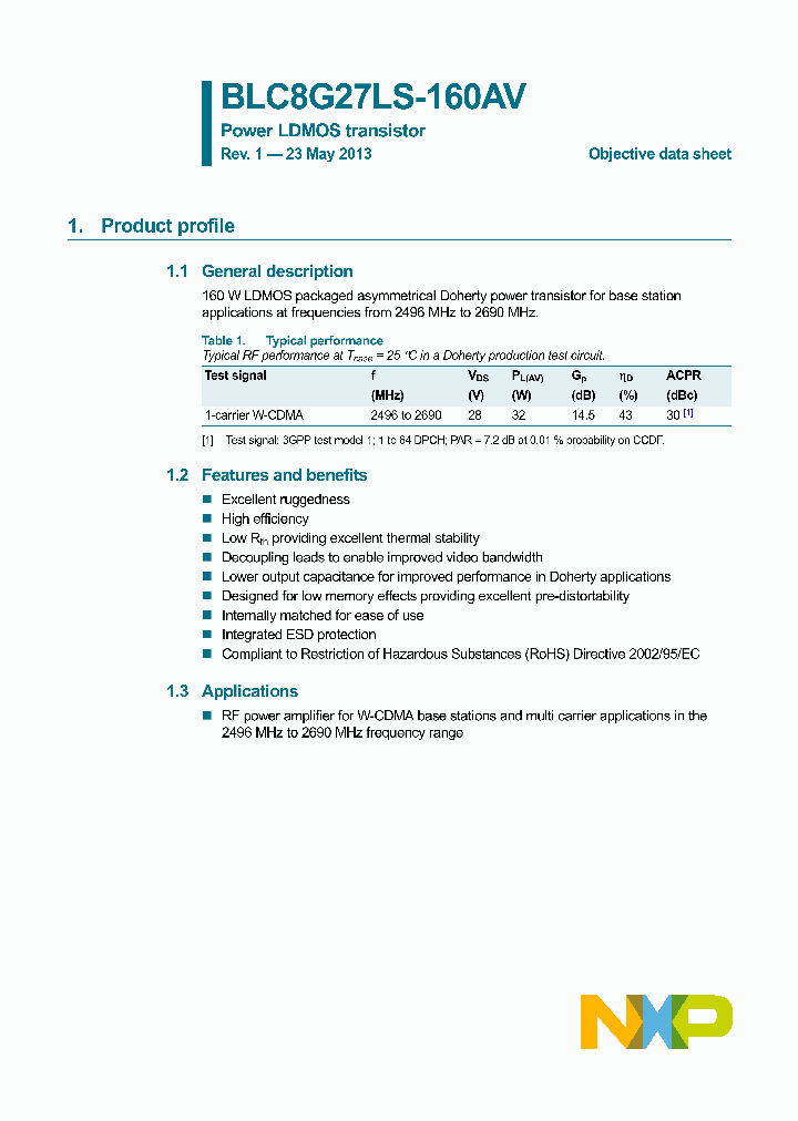 BLC8G27LS-160AV_8329632.PDF Datasheet