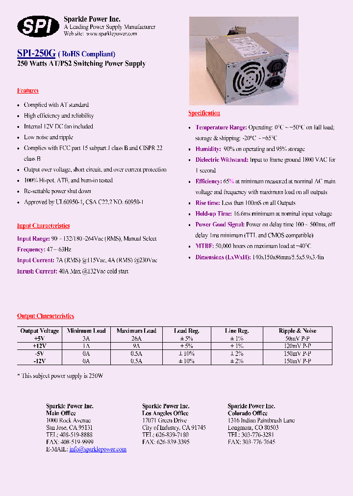 SPI-250G_8329934.PDF Datasheet