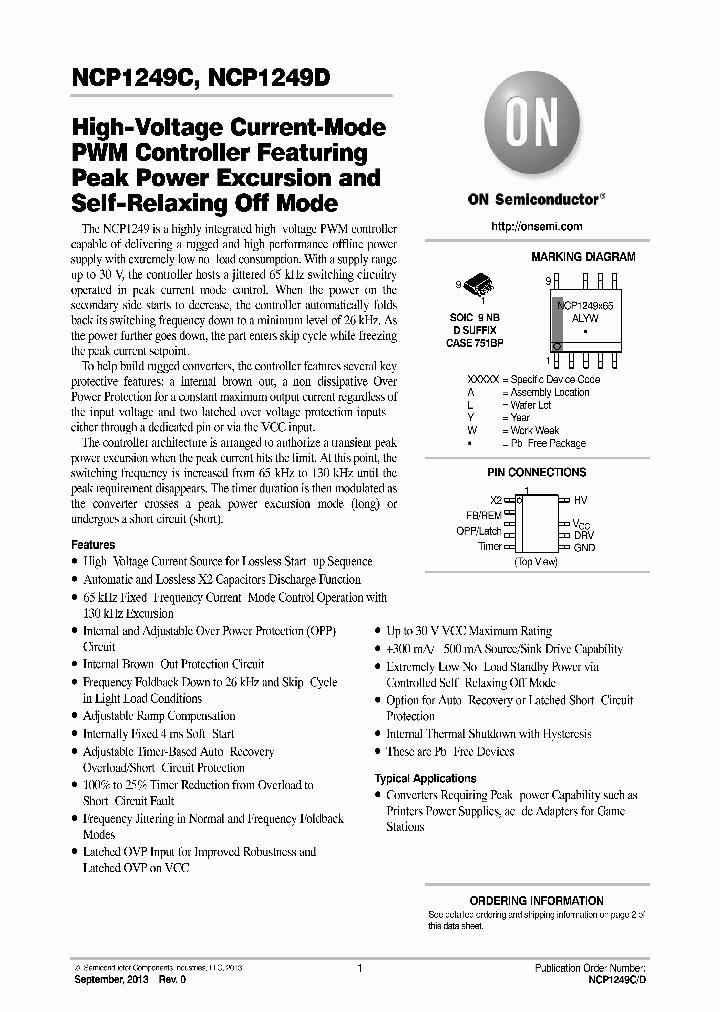 NCP1249C_8330397.PDF Datasheet