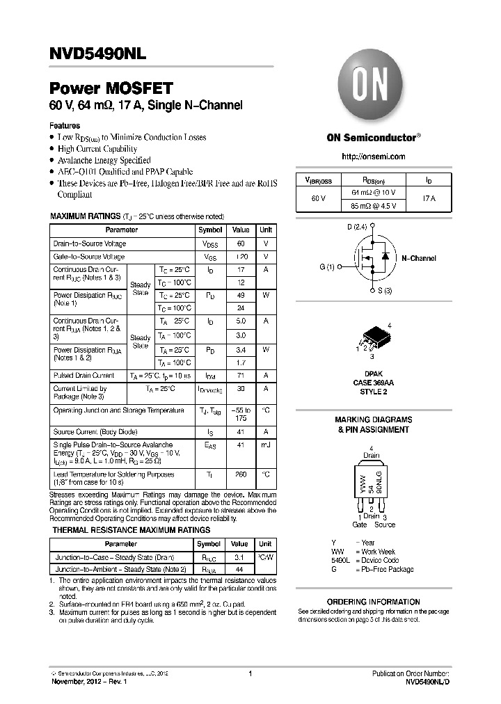 NVD5490NLT4G_8331021.PDF Datasheet