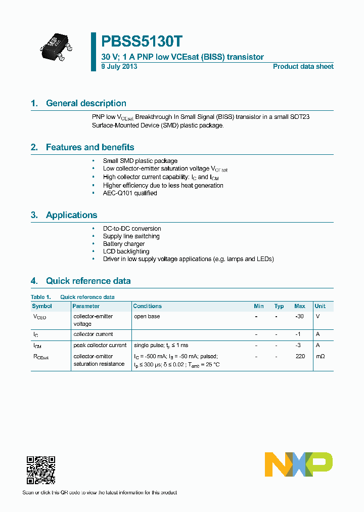 PBSS5130T-15_8331659.PDF Datasheet