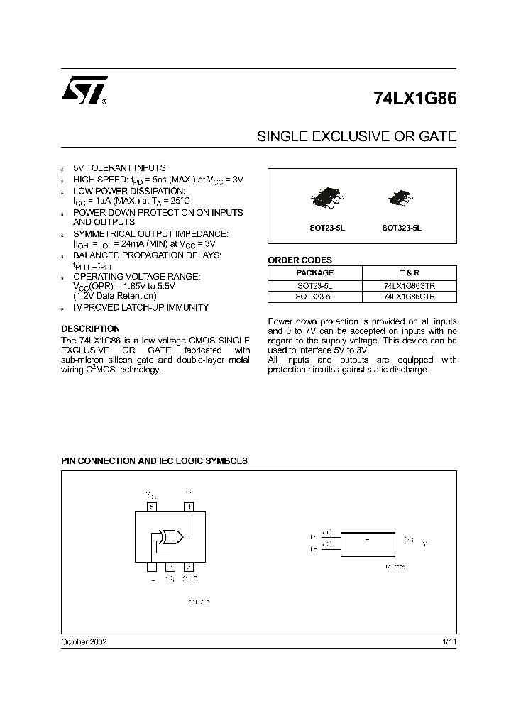 74LX1G86CTR_8332129.PDF Datasheet