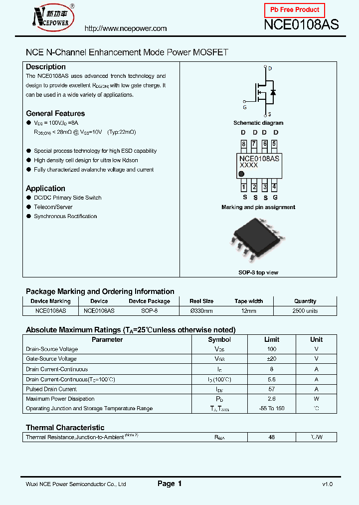 NCE0108AS_8332567.PDF Datasheet