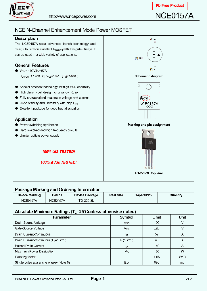 NCE0157A_8332583.PDF Datasheet