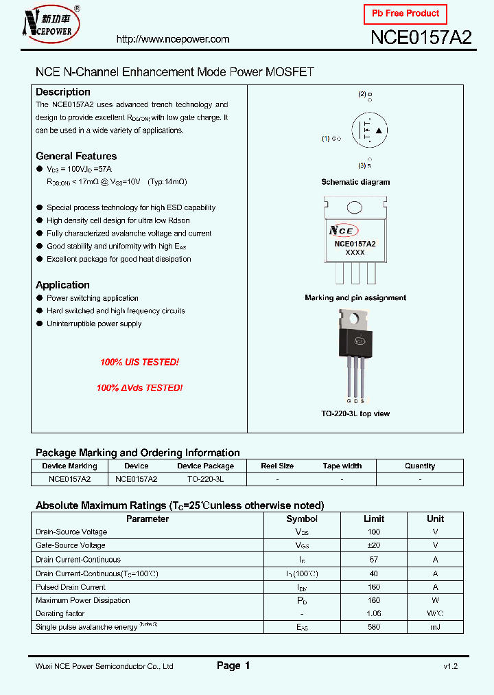 NCE0157A2_8332584.PDF Datasheet