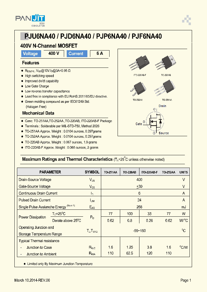 PJP6NA40_8332600.PDF Datasheet