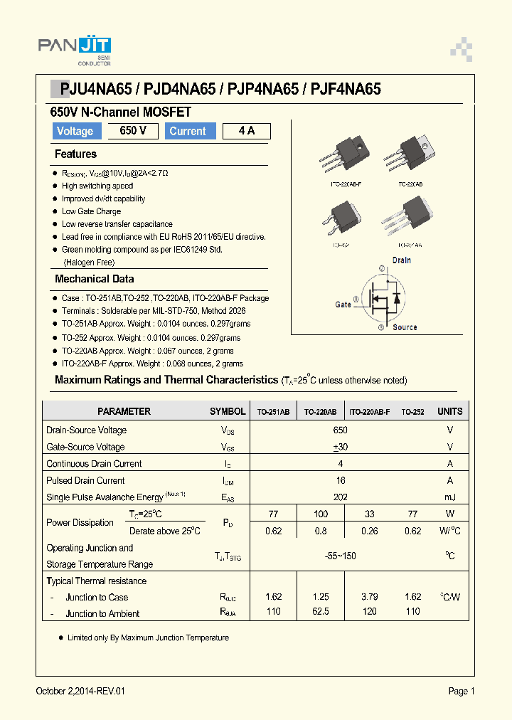 PJP4NA65_8332615.PDF Datasheet