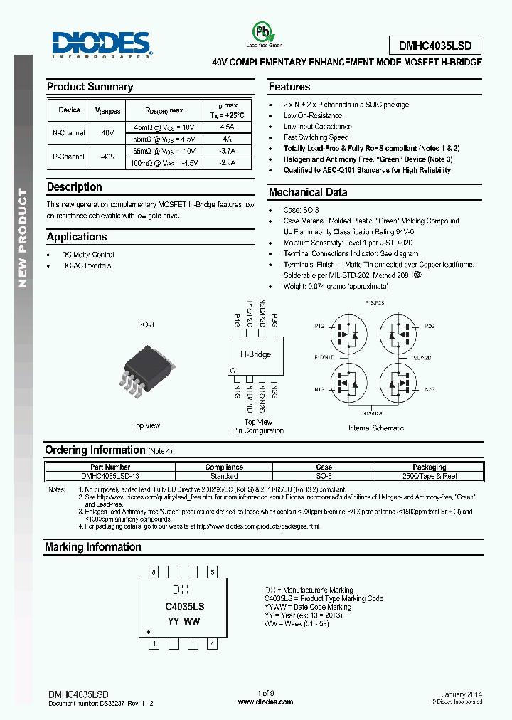 DMHC4035LSD_8332769.PDF Datasheet