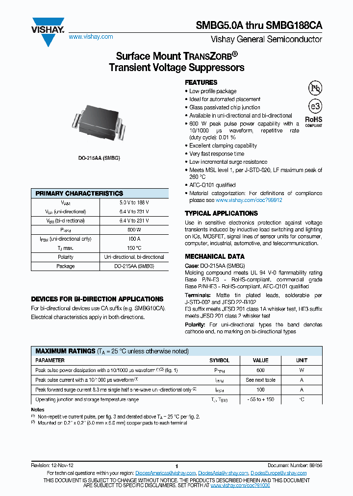 SMBG90A_8332948.PDF Datasheet