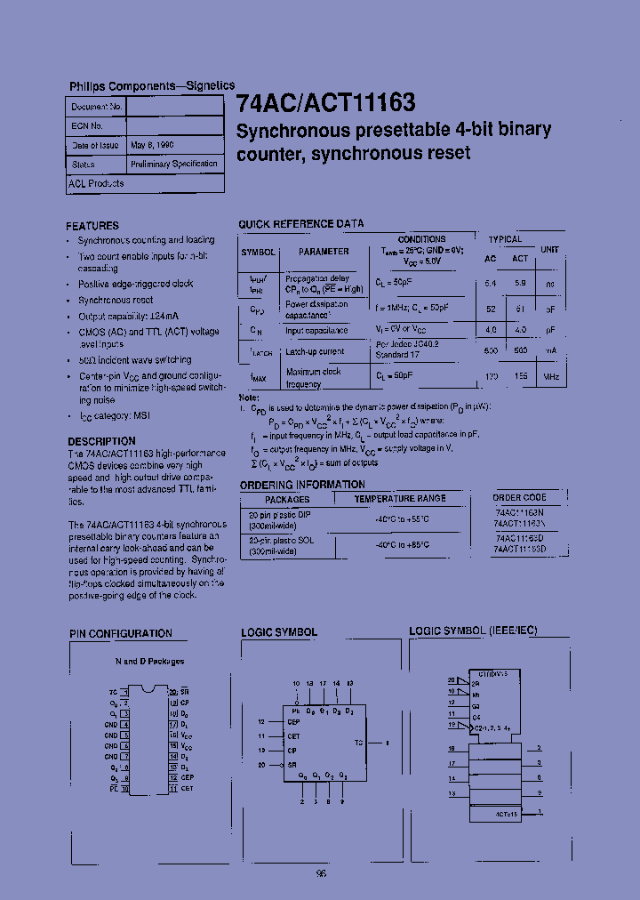 74AC11163N_8333231.PDF Datasheet