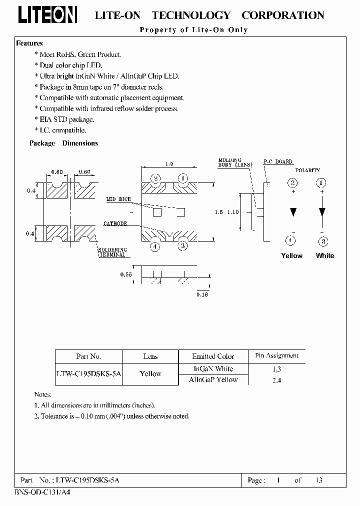 LTW-C195DSKS-5A_8333669.PDF Datasheet