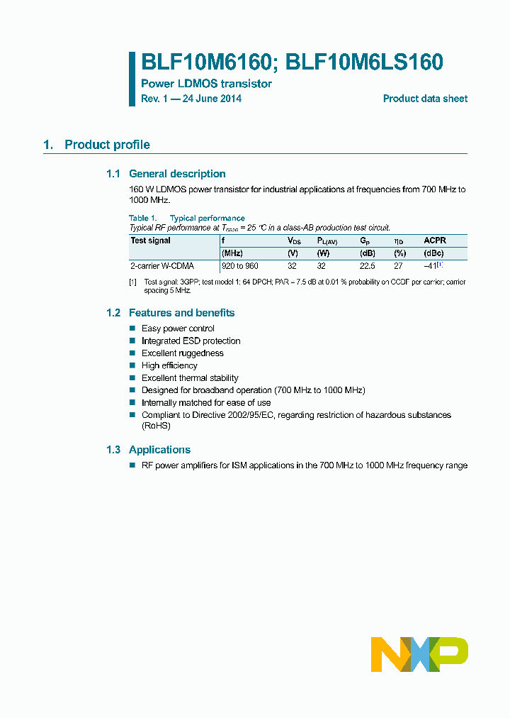 BLF10M6160-15_8334093.PDF Datasheet