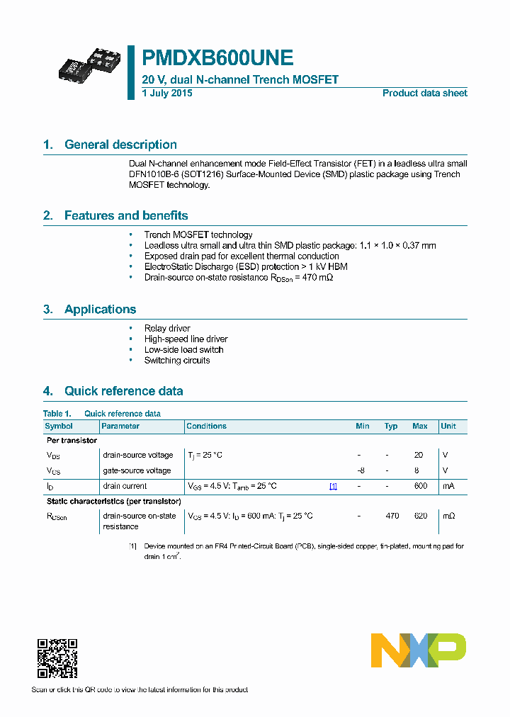 PMDXB600UNE-15_8334613.PDF Datasheet