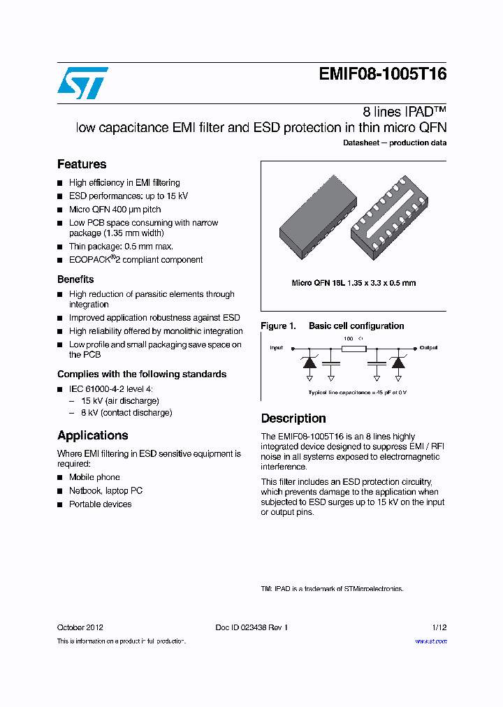 EMIF08-1005T16_8334710.PDF Datasheet