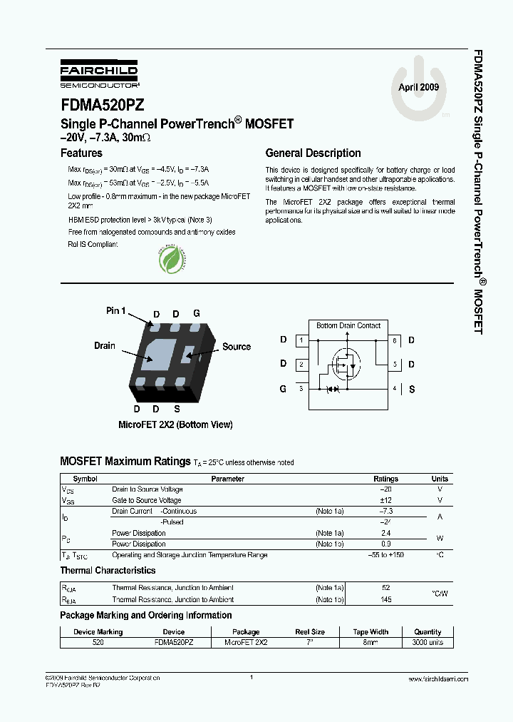 FDMA520PZ_8334704.PDF Datasheet