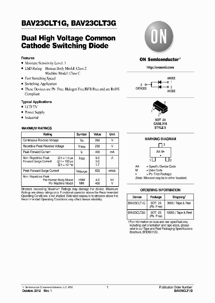 BAV23CLT1_8334825.PDF Datasheet