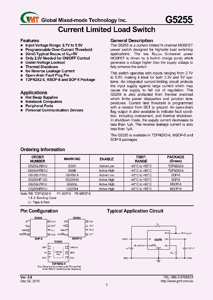 G5255_8335105.PDF Datasheet