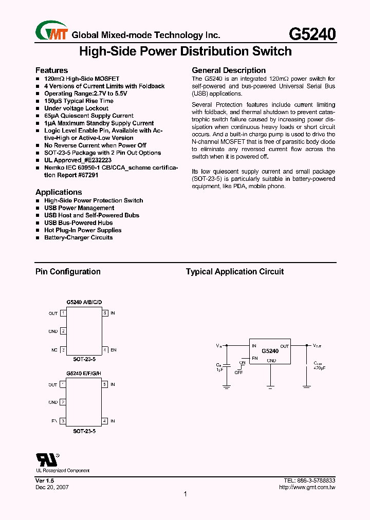 G5240_8335099.PDF Datasheet