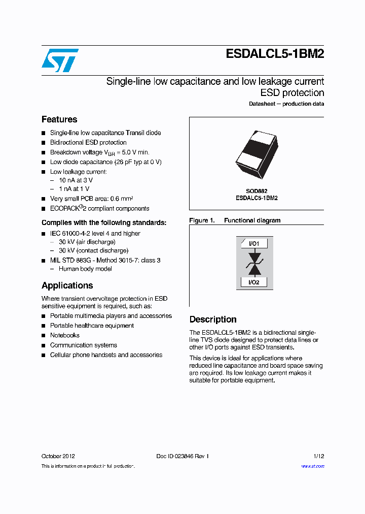 ESDALCL5-1BM2_8335256.PDF Datasheet