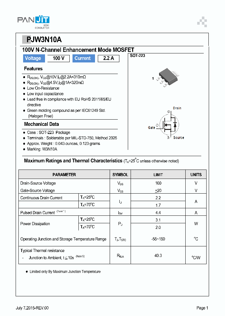 PJW3N10A_8335848.PDF Datasheet