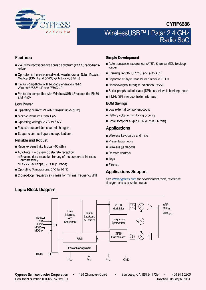 CYRF6986-40LTXC_8336508.PDF Datasheet