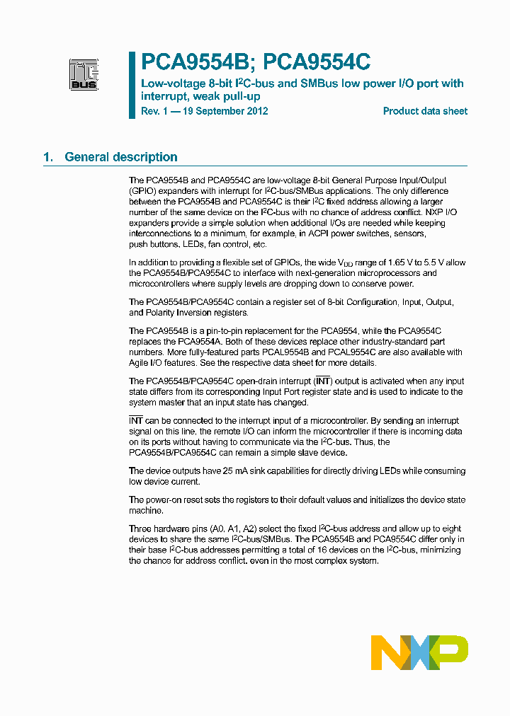PCA9554BPW_8336604.PDF Datasheet