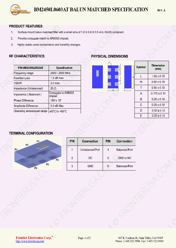 BM2450L0603AT_8336920.PDF Datasheet