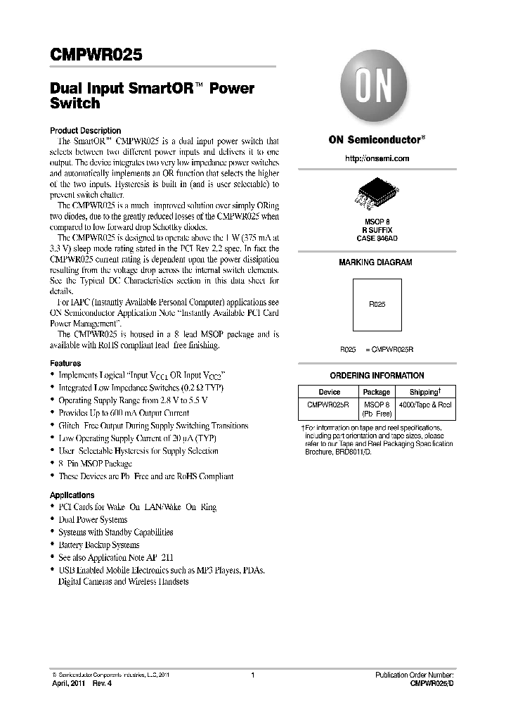 CMPWR025_8337034.PDF Datasheet