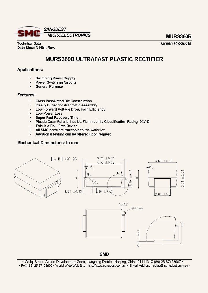 MURS360B_8337442.PDF Datasheet