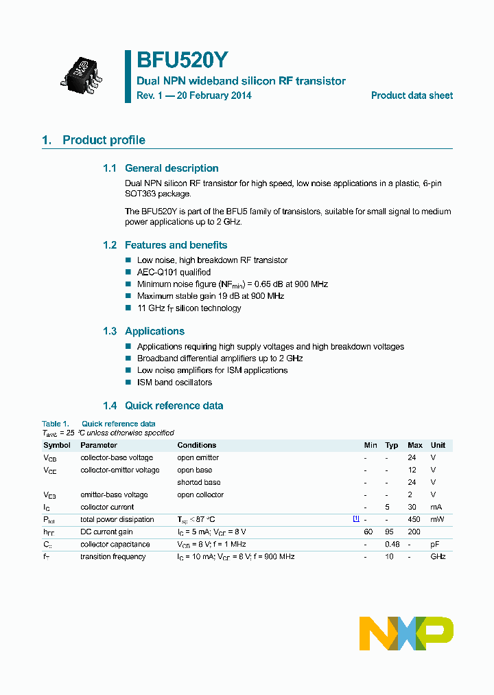 BFU520Y_8337928.PDF Datasheet