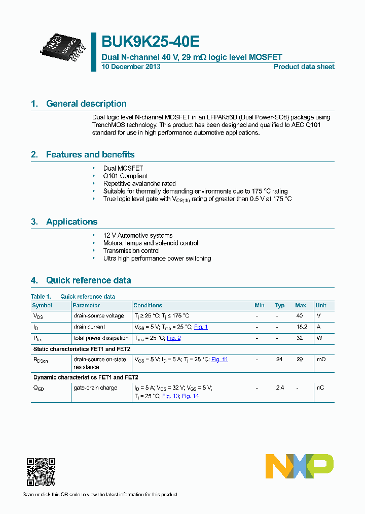 BUK9K25-40E_8338057.PDF Datasheet