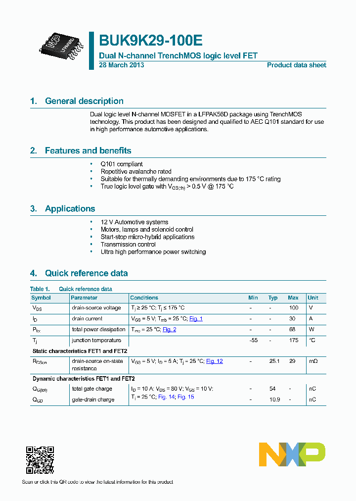 BUK9K29-100E_8338058.PDF Datasheet