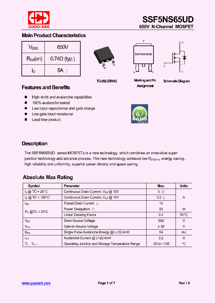 SSF5NS65UD-15_8339135.PDF Datasheet