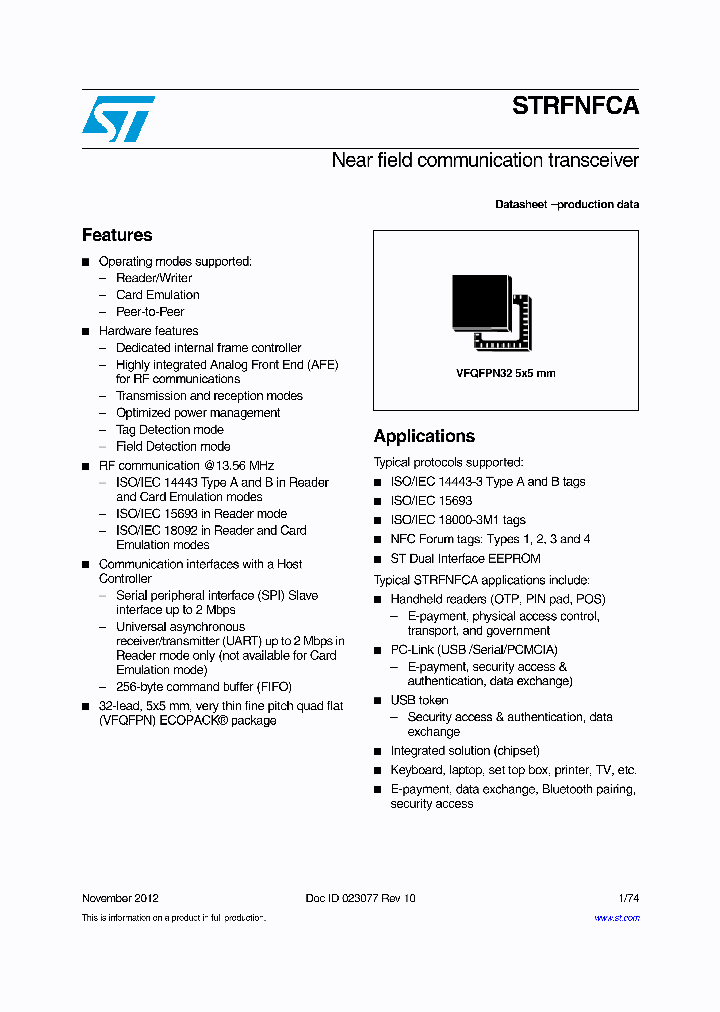 STRFNFCA_8339628.PDF Datasheet