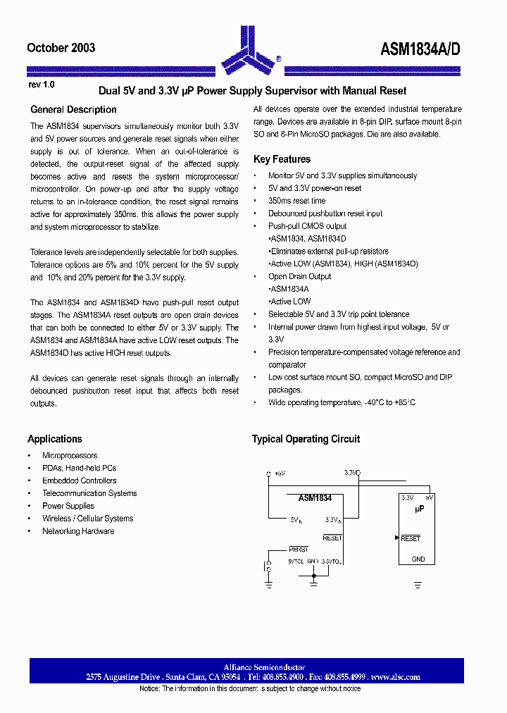 ASM1834EMA_8339752.PDF Datasheet
