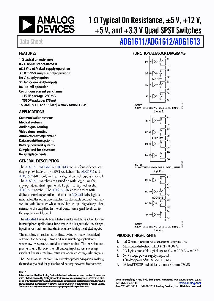 ADG1612_8339912.PDF Datasheet