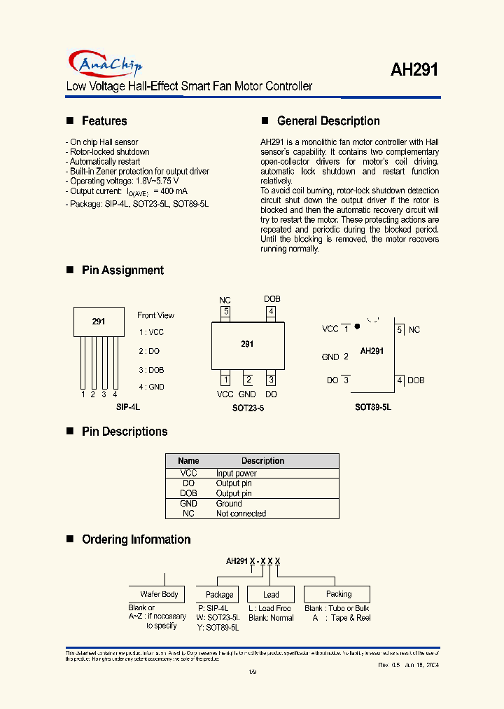 AH291-P_8340269.PDF Datasheet