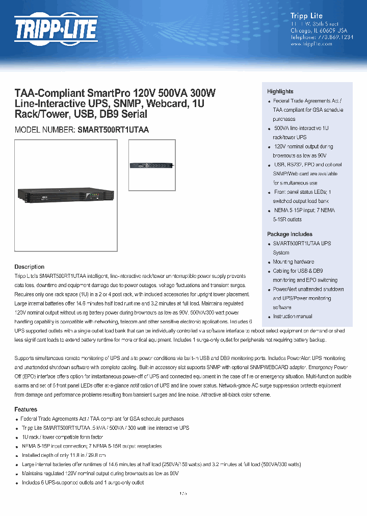 SMART500RT1UTAA_8341109.PDF Datasheet