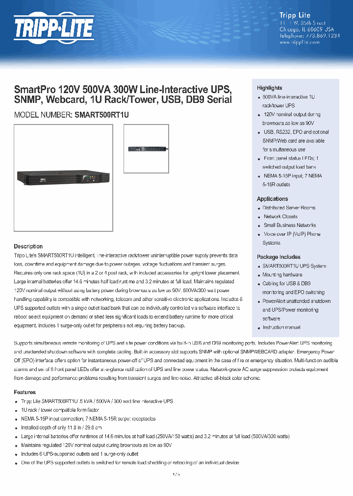 SMART500RT1U-15_8341110.PDF Datasheet