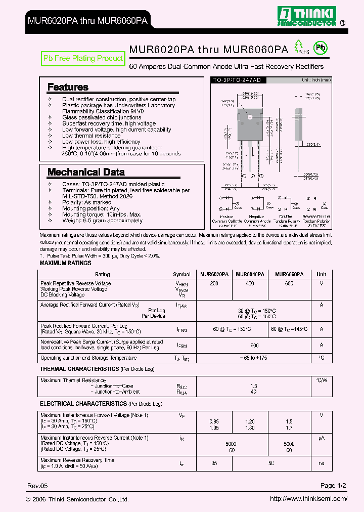 MUR6020PA_8341721.PDF Datasheet