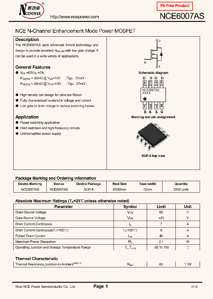 NCE6007AS_8341766.PDF Datasheet