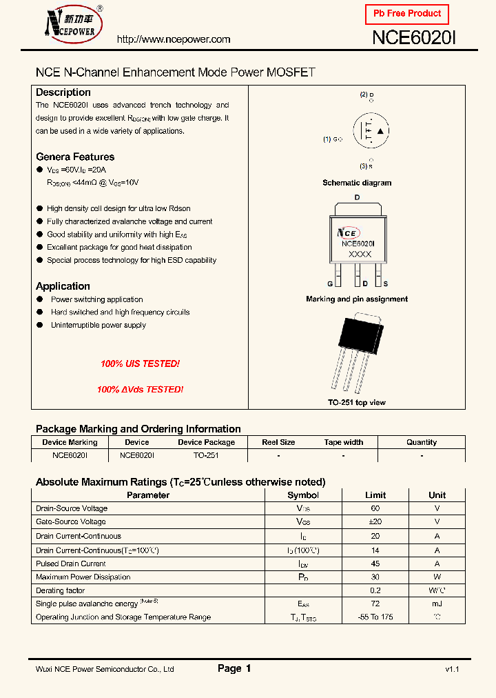 NCE6020I_8341770.PDF Datasheet