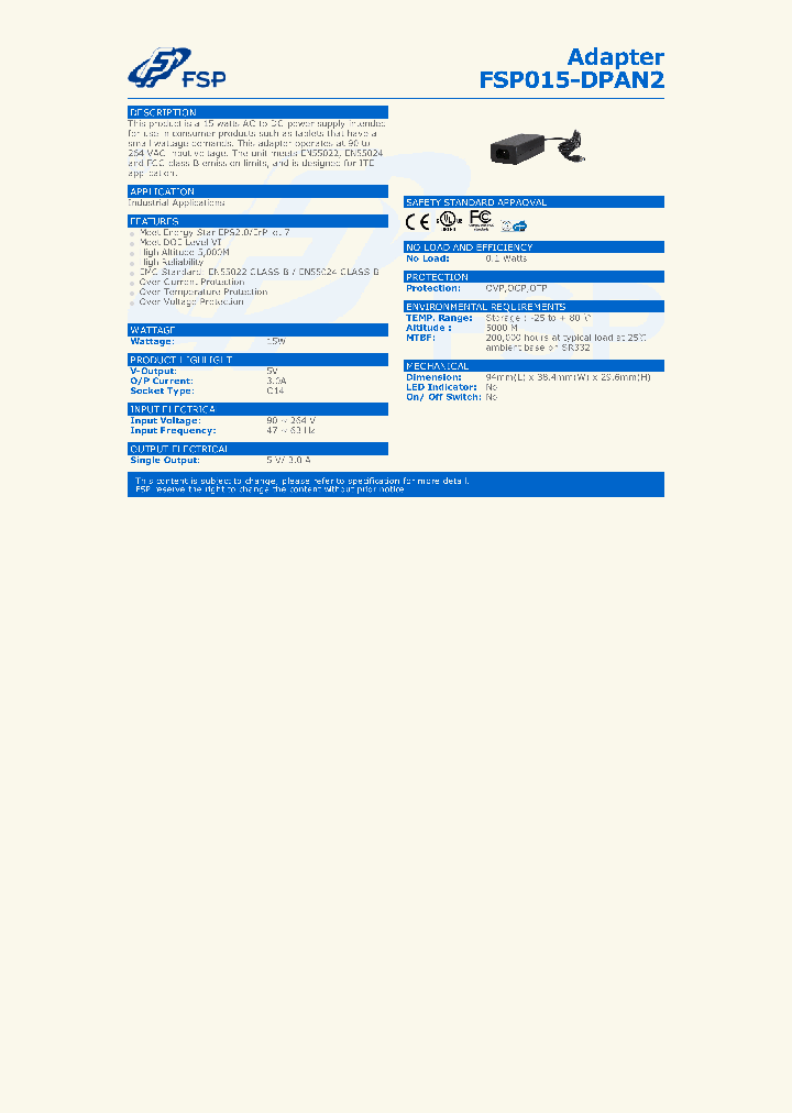 FSP015-DPAN2_8341980.PDF Datasheet