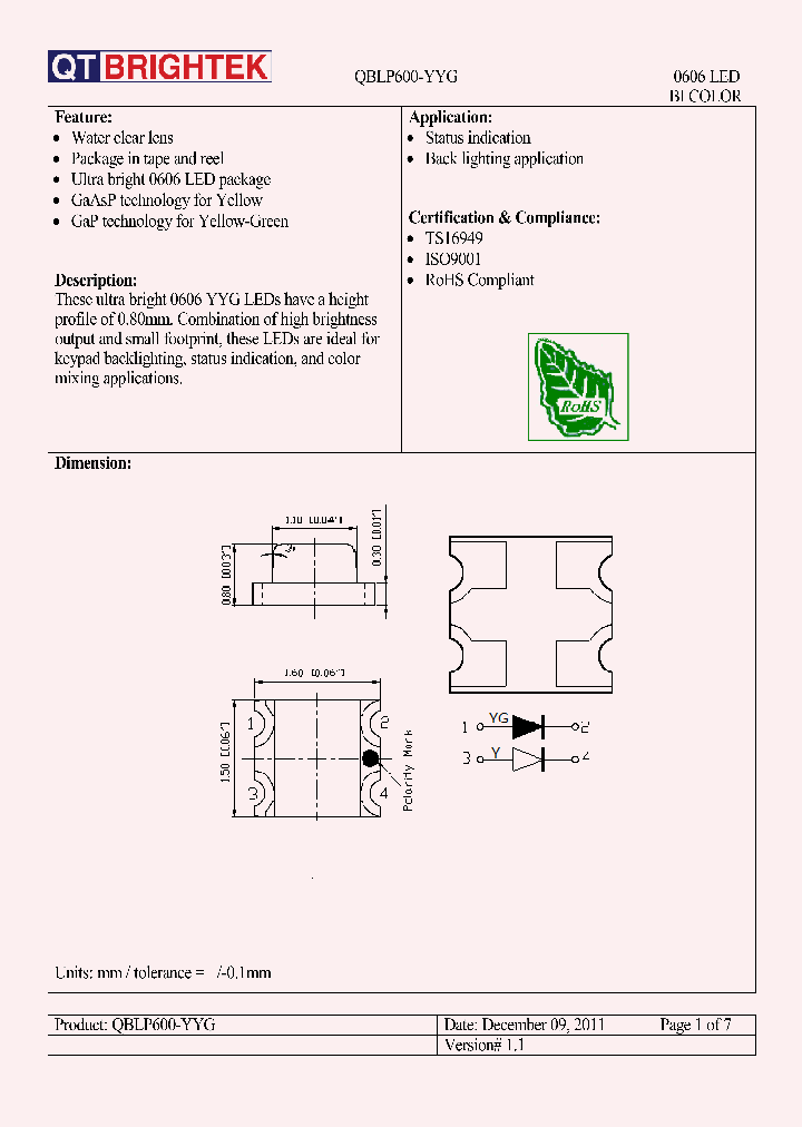 QBLP600-YYG_8342078.PDF Datasheet
