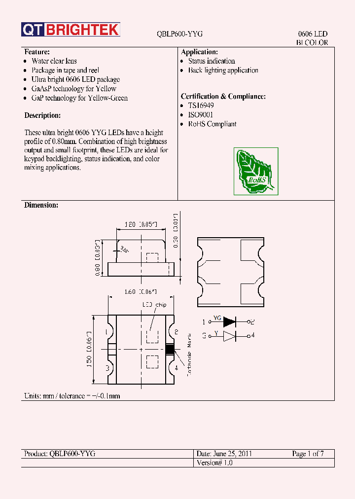 QBLP600-YYG_8342077.PDF Datasheet