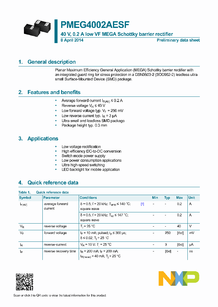 PMEG4002AESF_8342345.PDF Datasheet