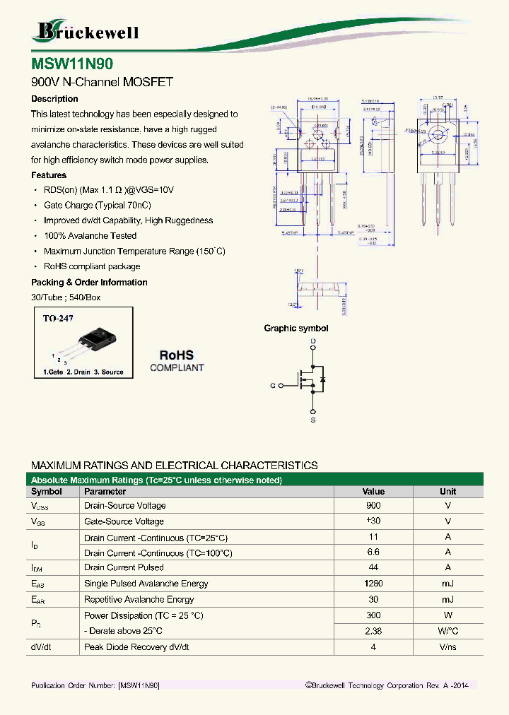 MSW11N90_8342679.PDF Datasheet